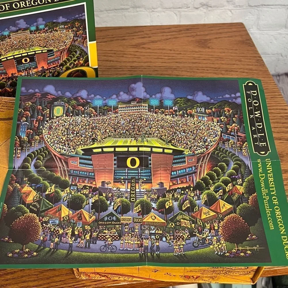 Eric Dowdle Puzzle University of Oregon 500 Pieces EUC 16x20”